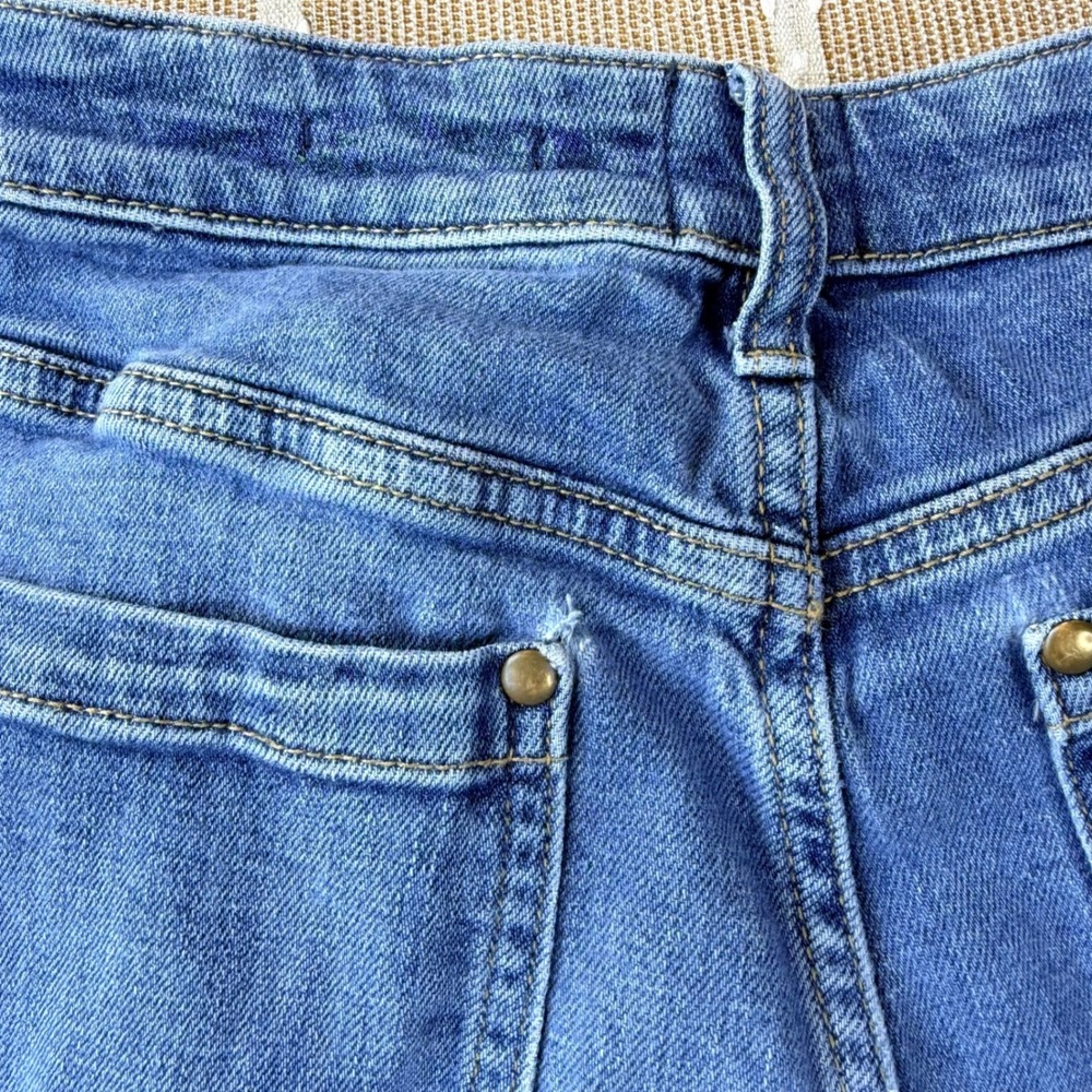 Maeve Anthropologie Wide Leg Jeans Blue Denim High Rise Size 27 - Picture 8 of 9